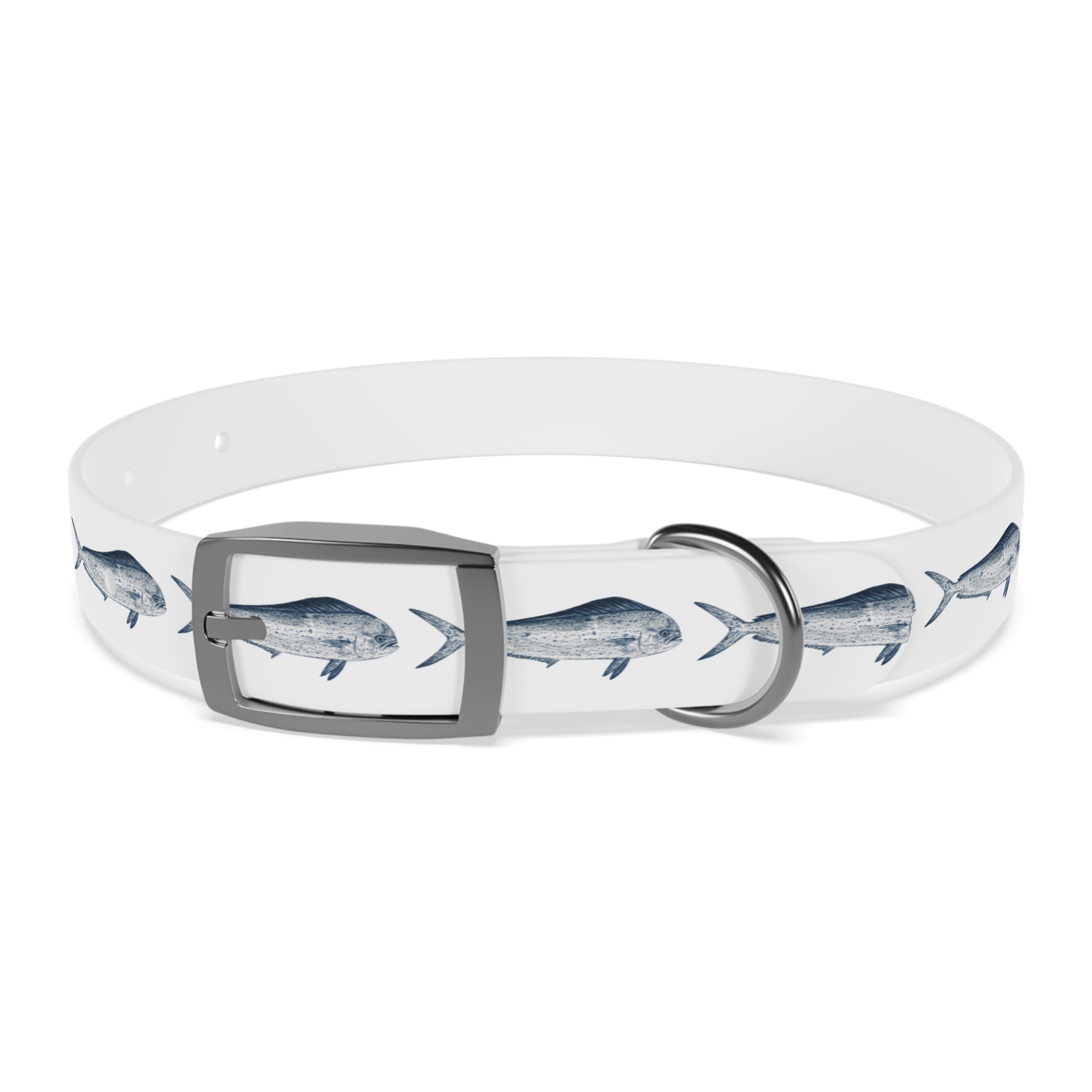 Mahi Gyotaku-Inspired Pet Collar