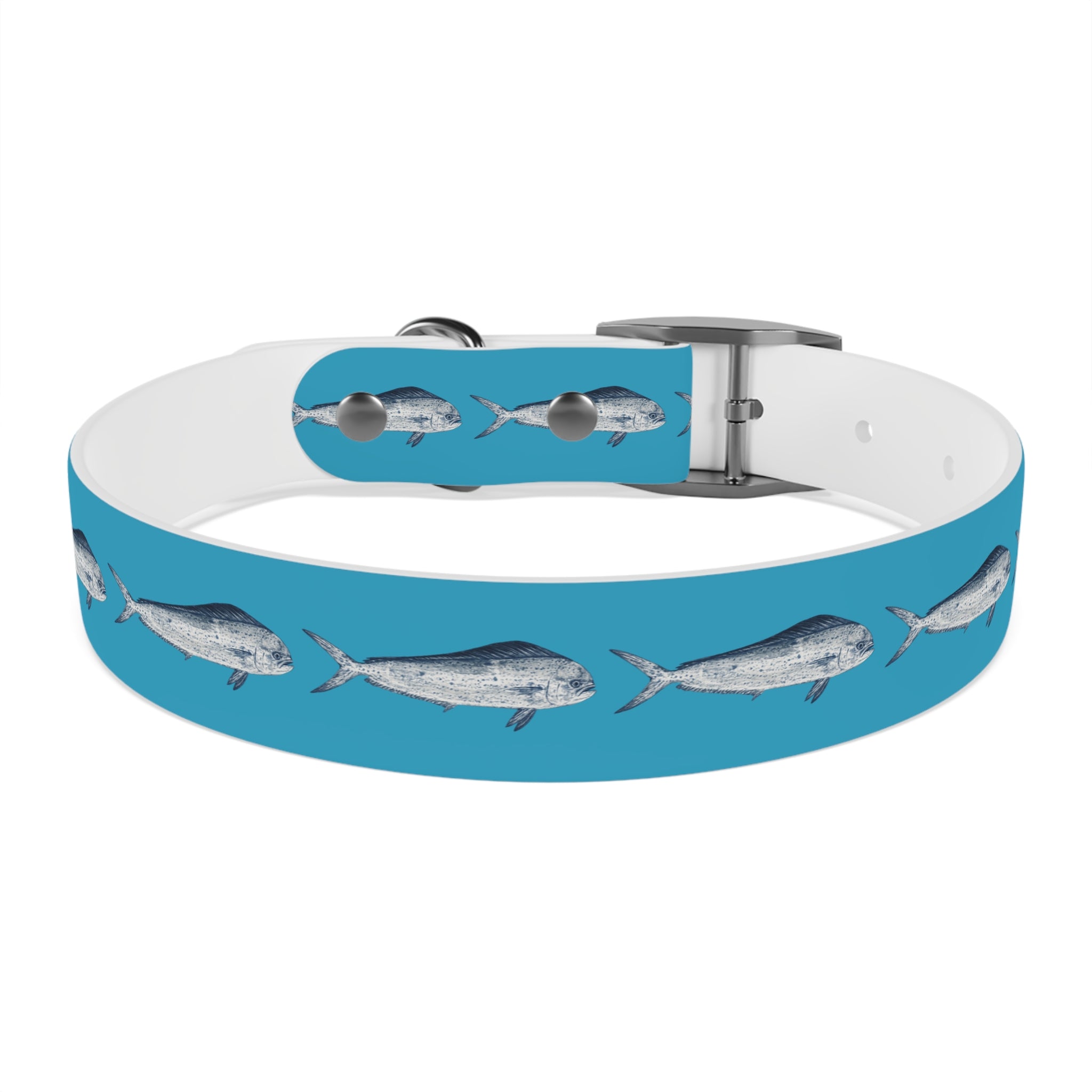 Mahi Gyotaku-Inspired Pet Collar (Multiple Colors)