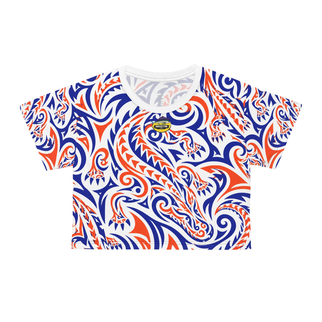 Primal Tide – Tribal Alligator Crop Top
