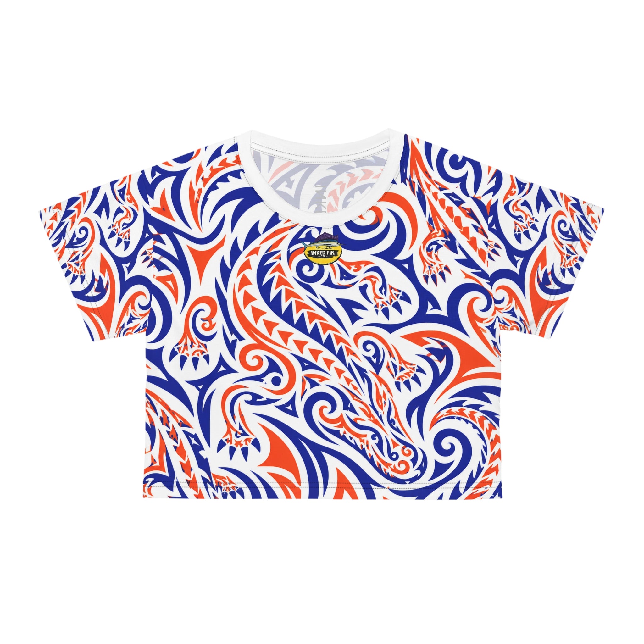 Primal Tide – Tribal Alligator Crop Top