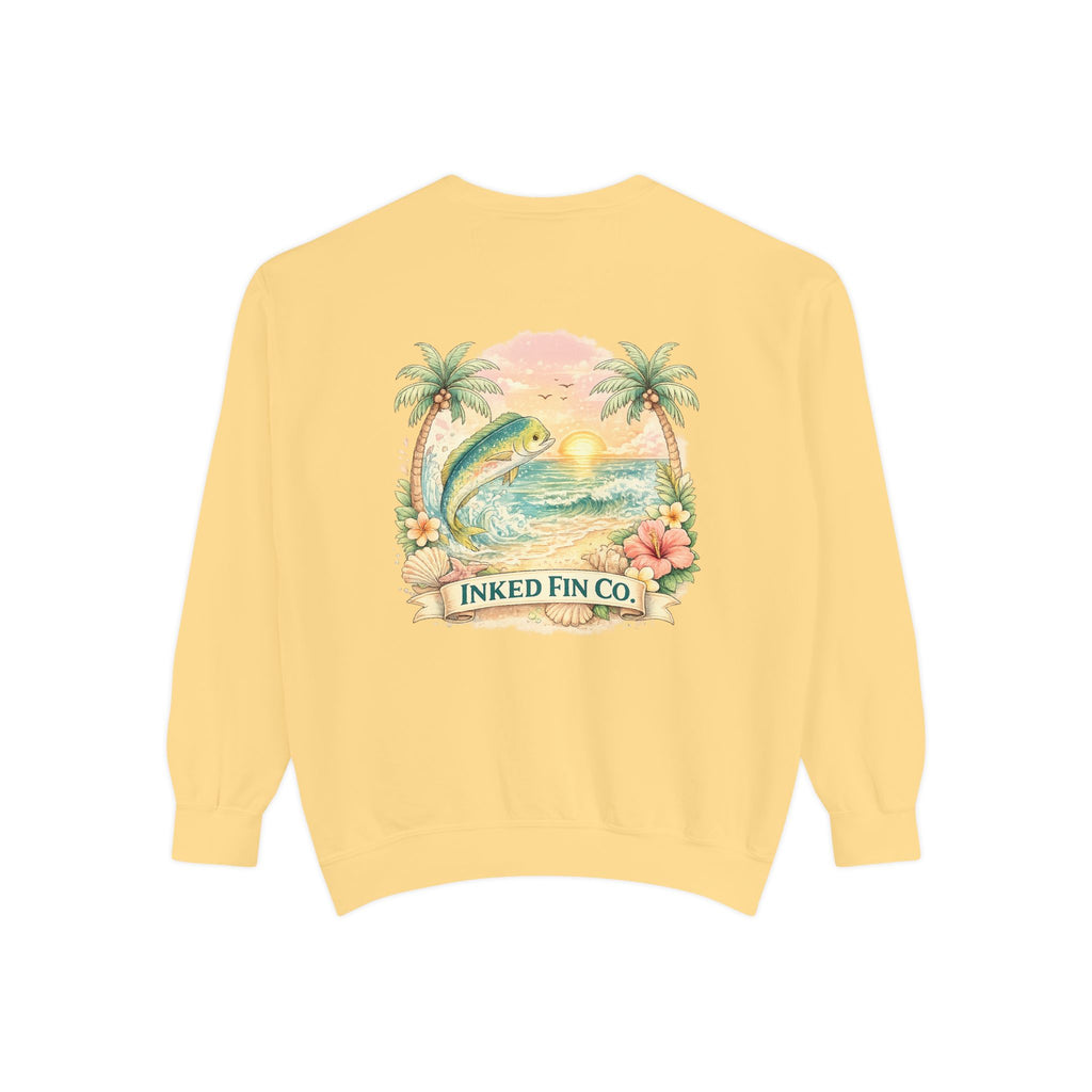 Tropical Mahi Sweatshirt — Sunset Palm Beach Crewneck