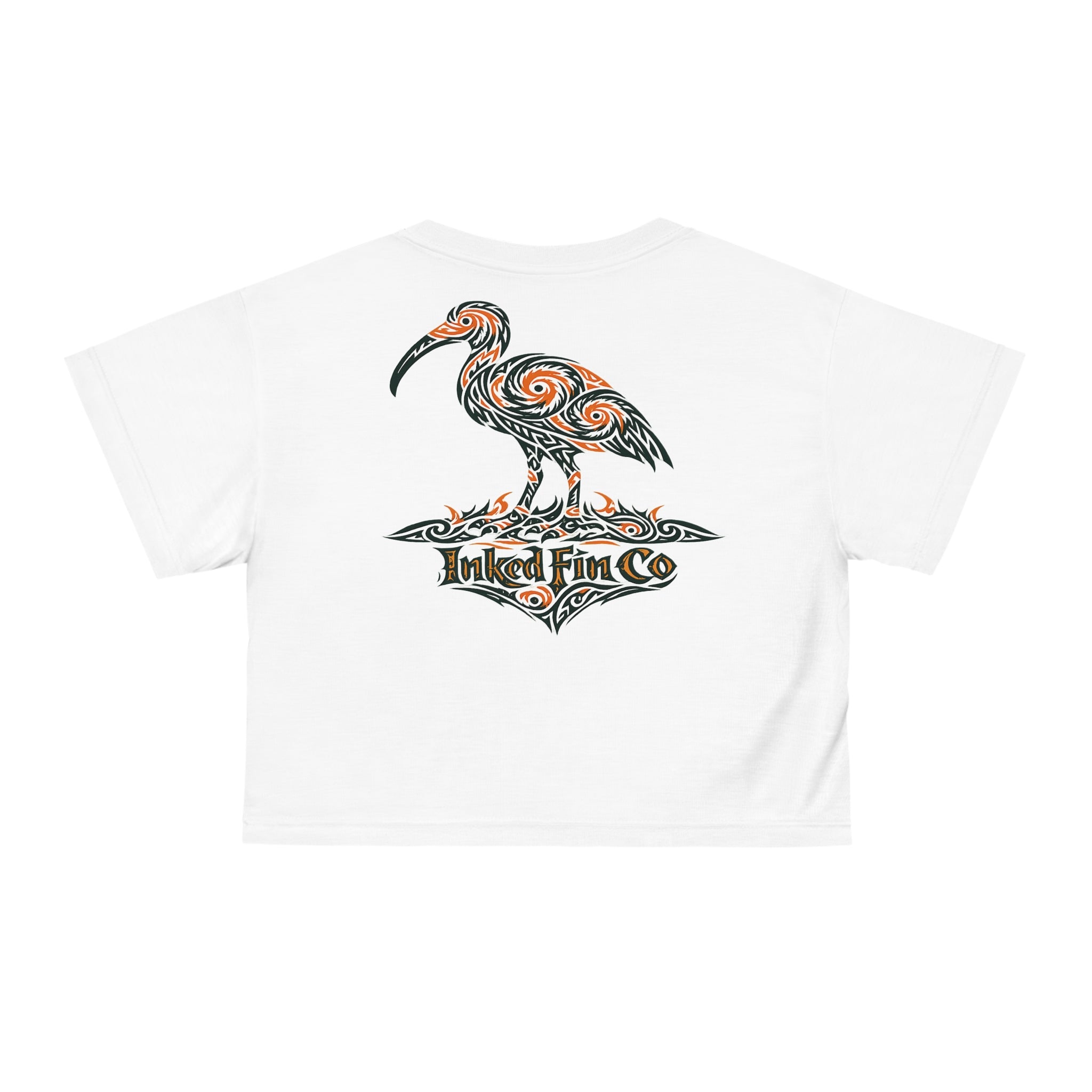 Storm Sentinel – Coastal Tribal Ibis Crop Top