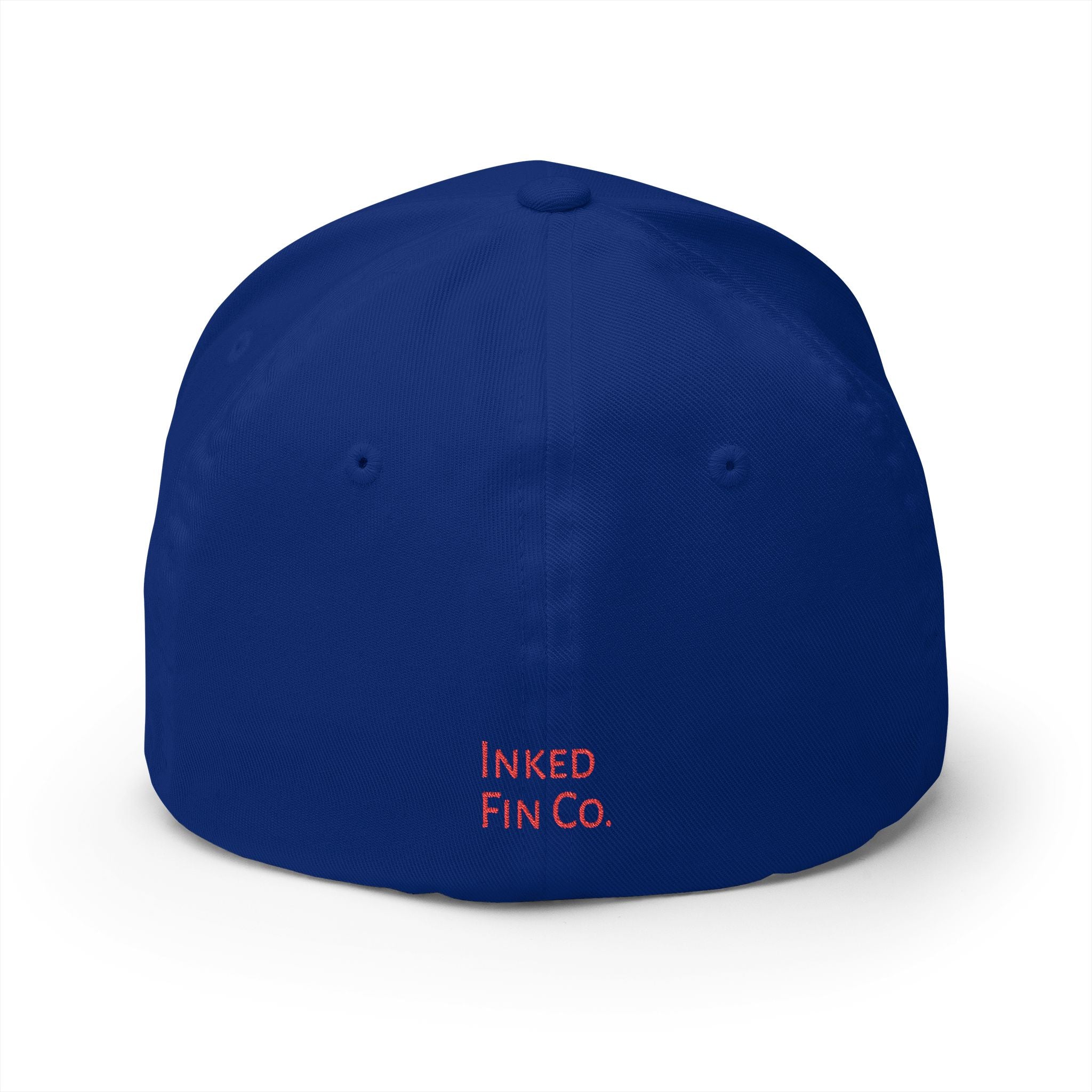 Embroidered Fitted Mahi Fishing Hat – Inked Fin Co. Logo Cap