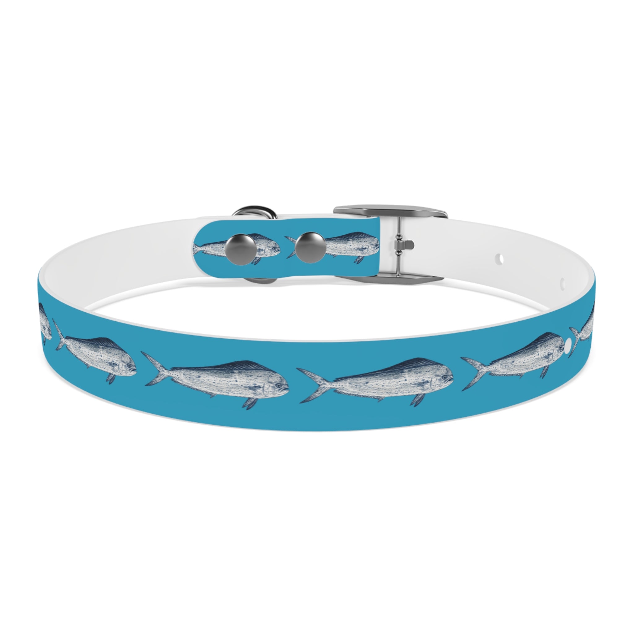 Mahi Gyotaku-Inspired Pet Collar (Multiple Colors)