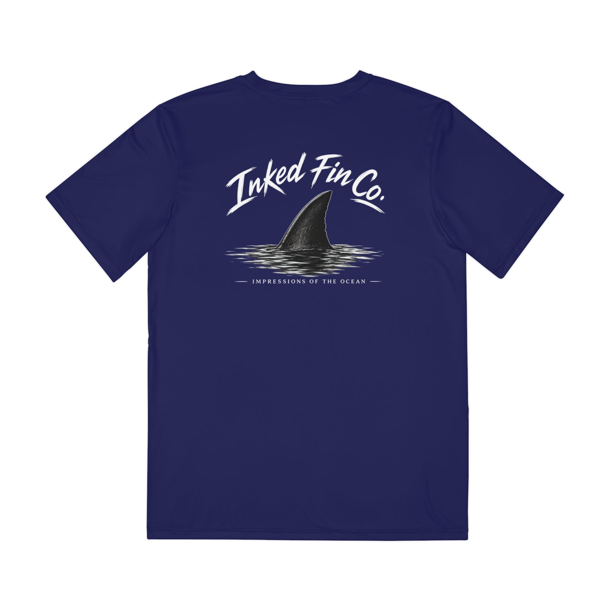 Shark Fin Tee — 'Into the Deep' Graphic Fishing Shirt
