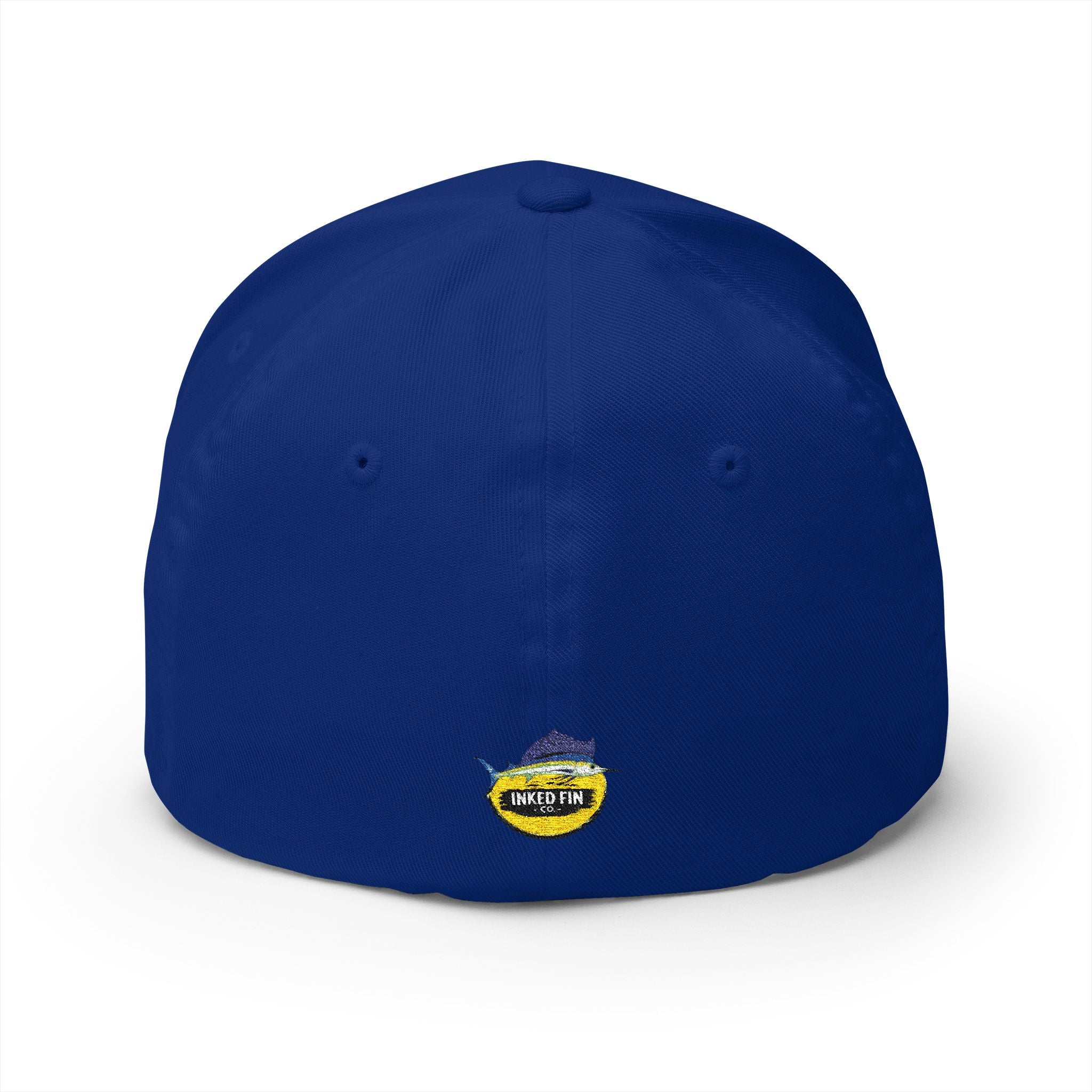 Embroidered Fitted Mahi Fishing Hat – Inked Fin Co. Logo Cap