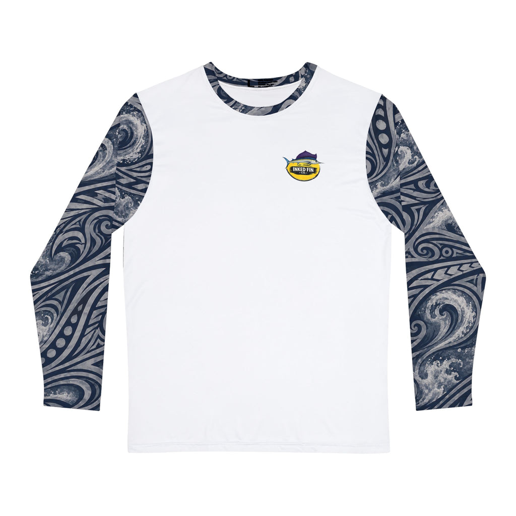 Coastal Tribal - Navy Blue & Gray Long Sleeve