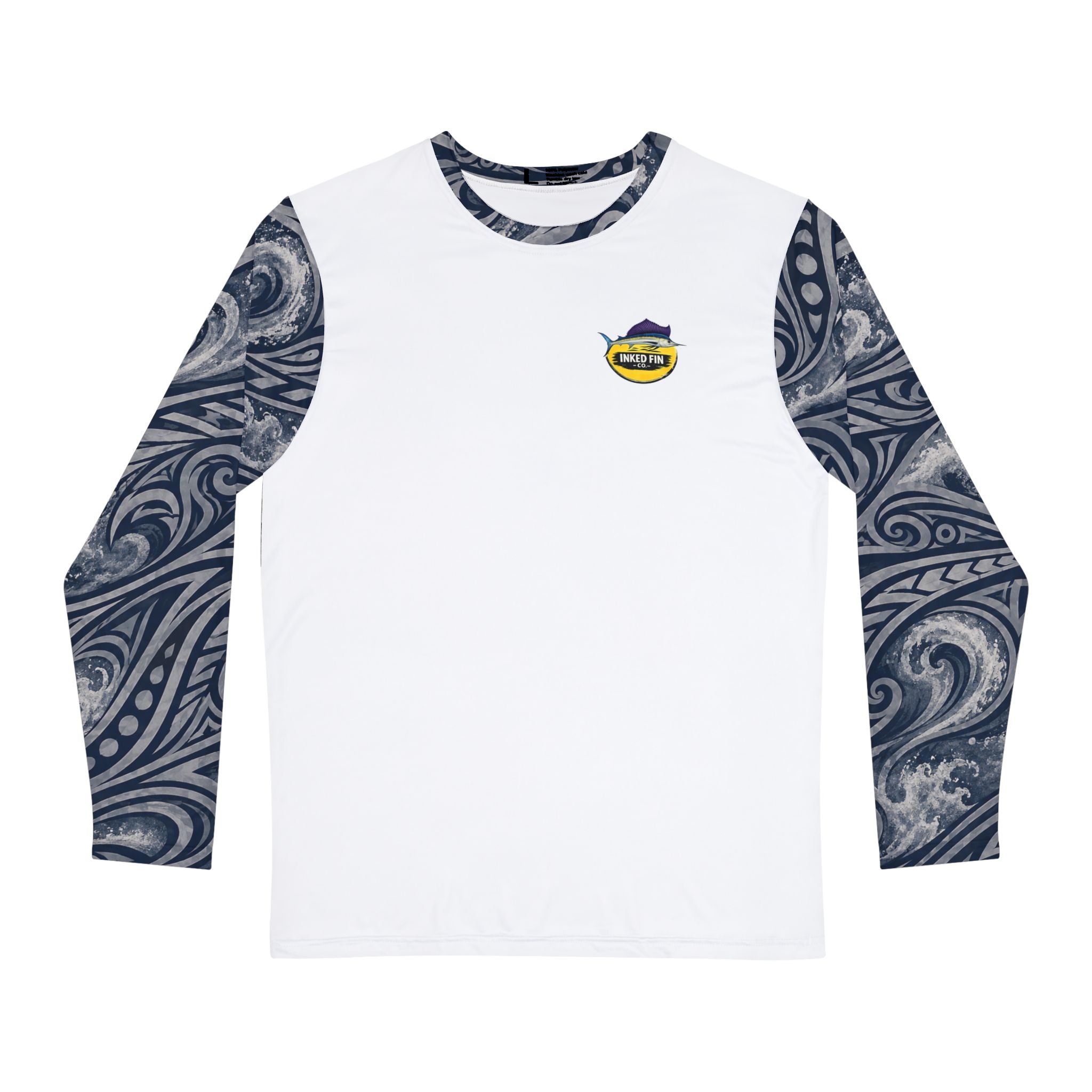 Coastal Tribal - Navy Blue & Gray Long Sleeve