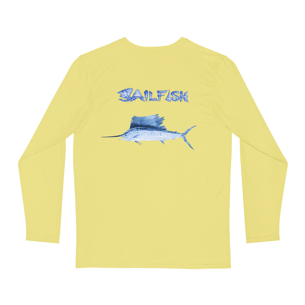 Sailfish Gyotaku Coastal Performance Long Sleeve