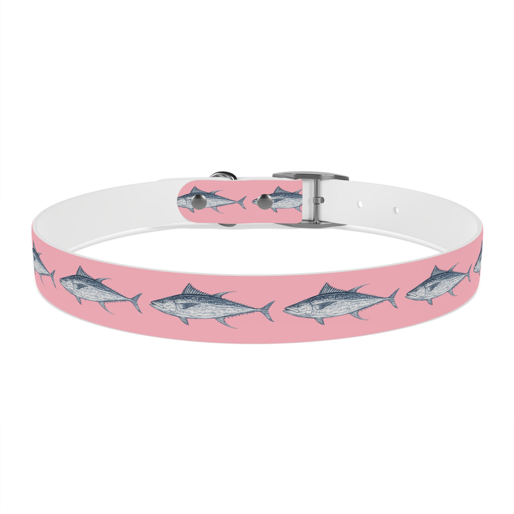 Yellowfin Tuna Gyotaku-Inspired Pet Collar (Multiple Colors)