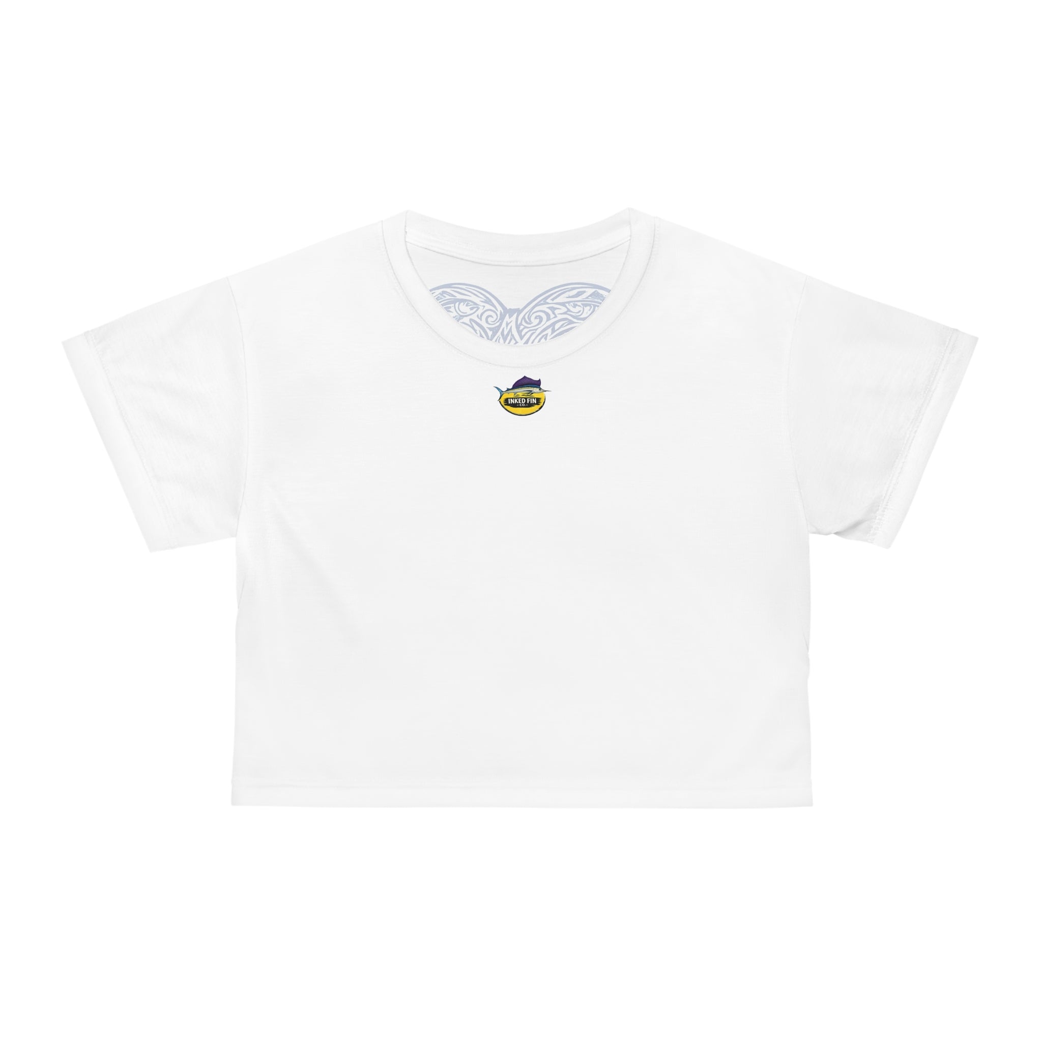 Coastal Tribal – Azure Tide Crop Top