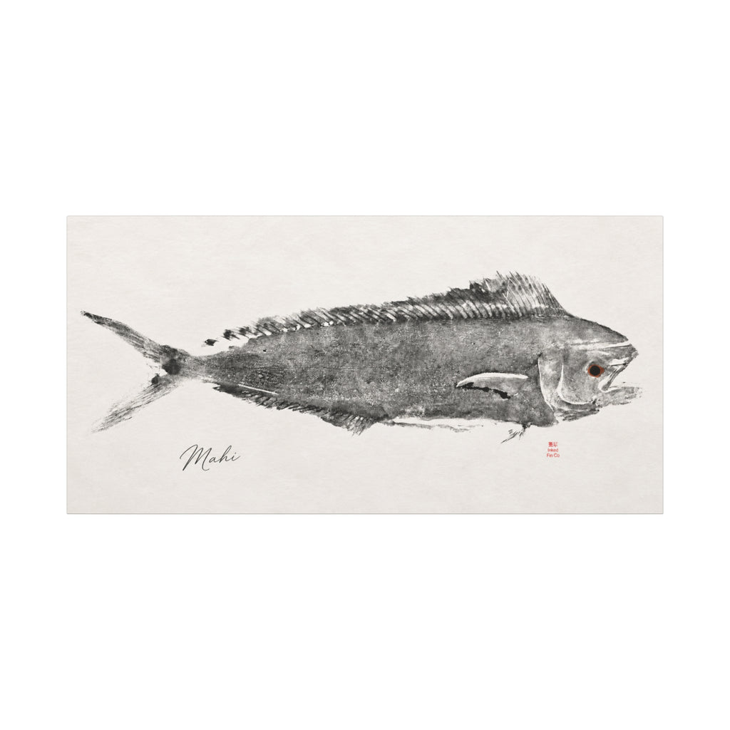 Mahi #1 — Original Gyotaku Impression by Inked Fin Co.