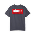 Coastal Red Mahi Badge — Inked Fin Co. Graphic Crew Tee