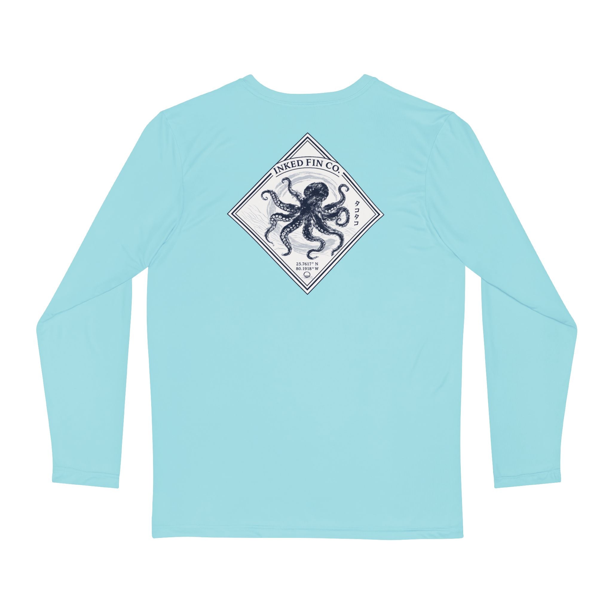 Octopus Gyotaku-Inspired Performance Long Sleeve