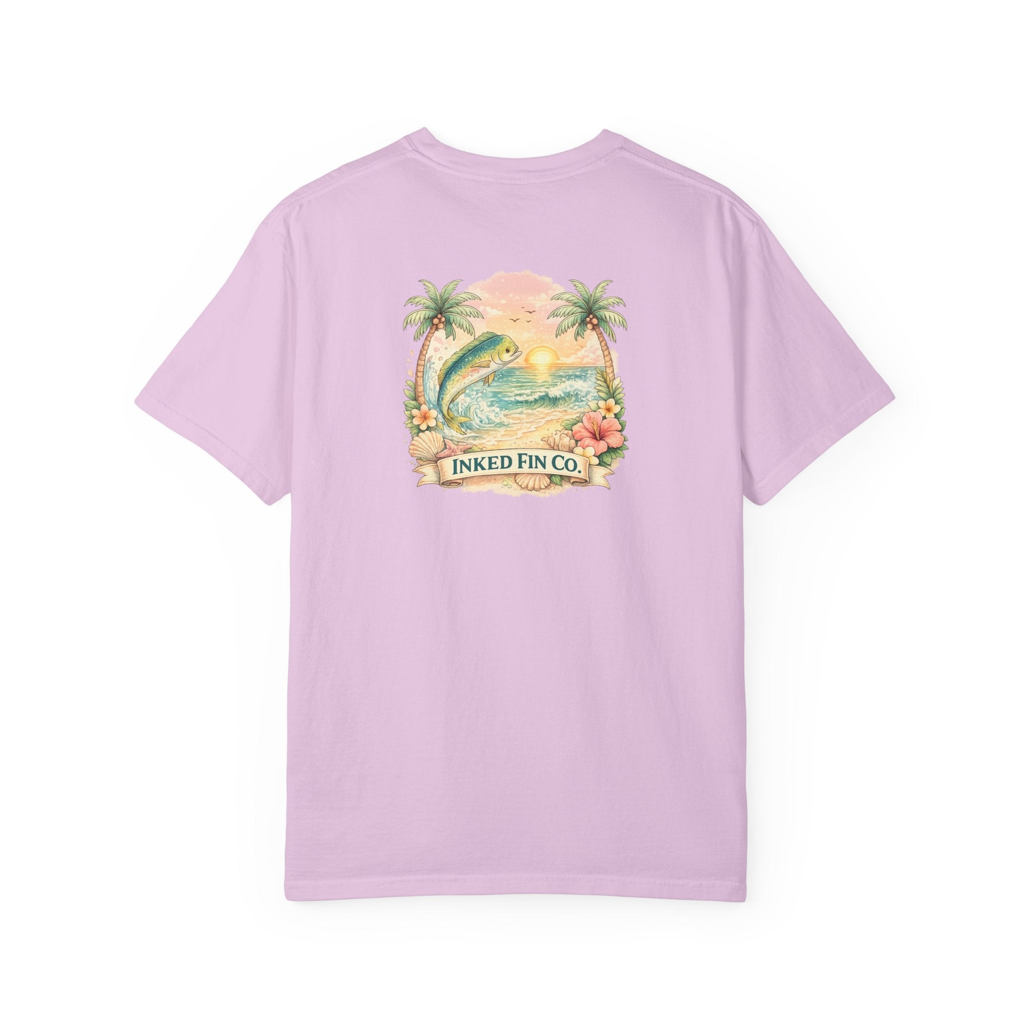 Tropical Surf Fish Graphic "Inked Fin Co." | Beach Vacation Tee