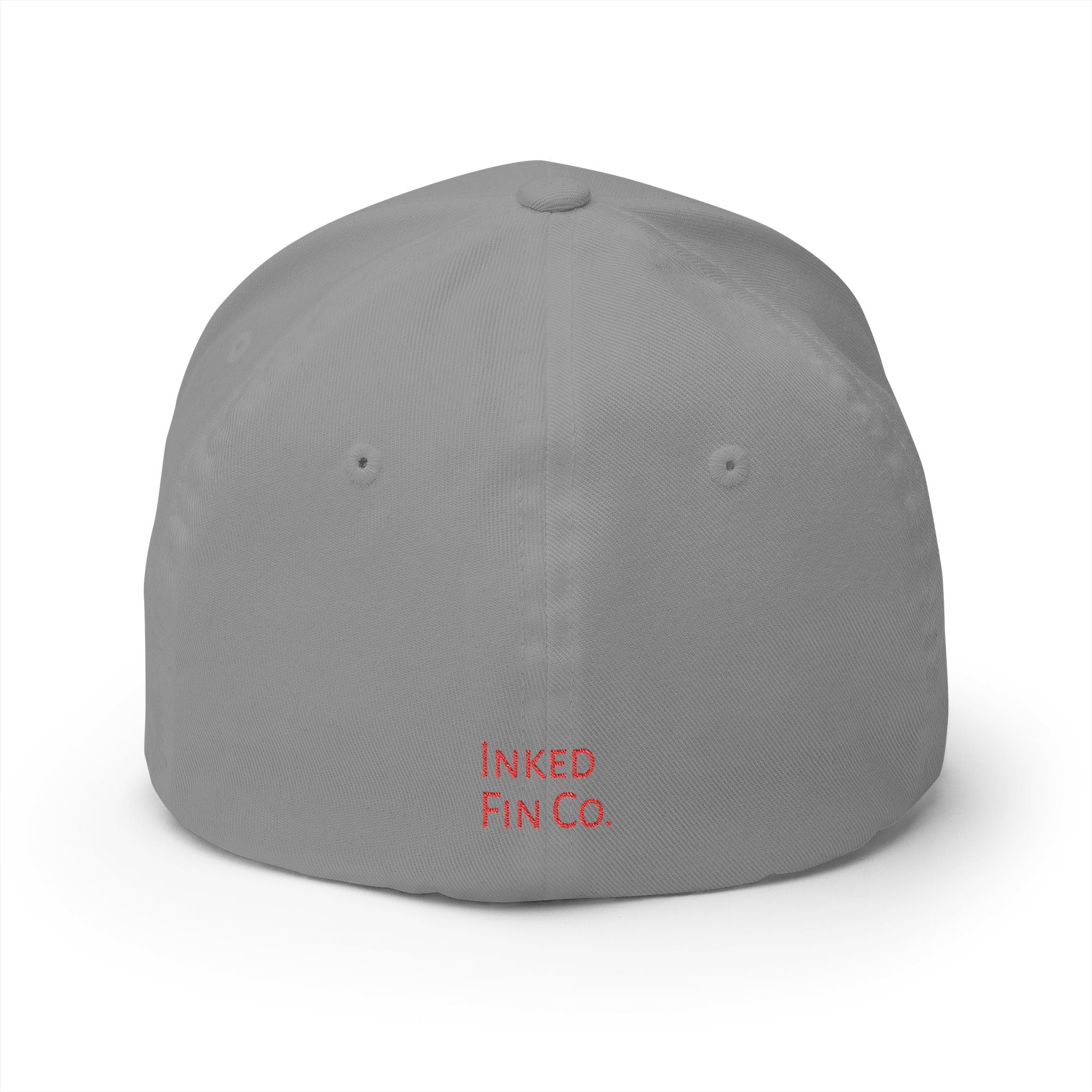 Embroidered Fitted Mahi Fishing Hat – Inked Fin Co. Logo Cap