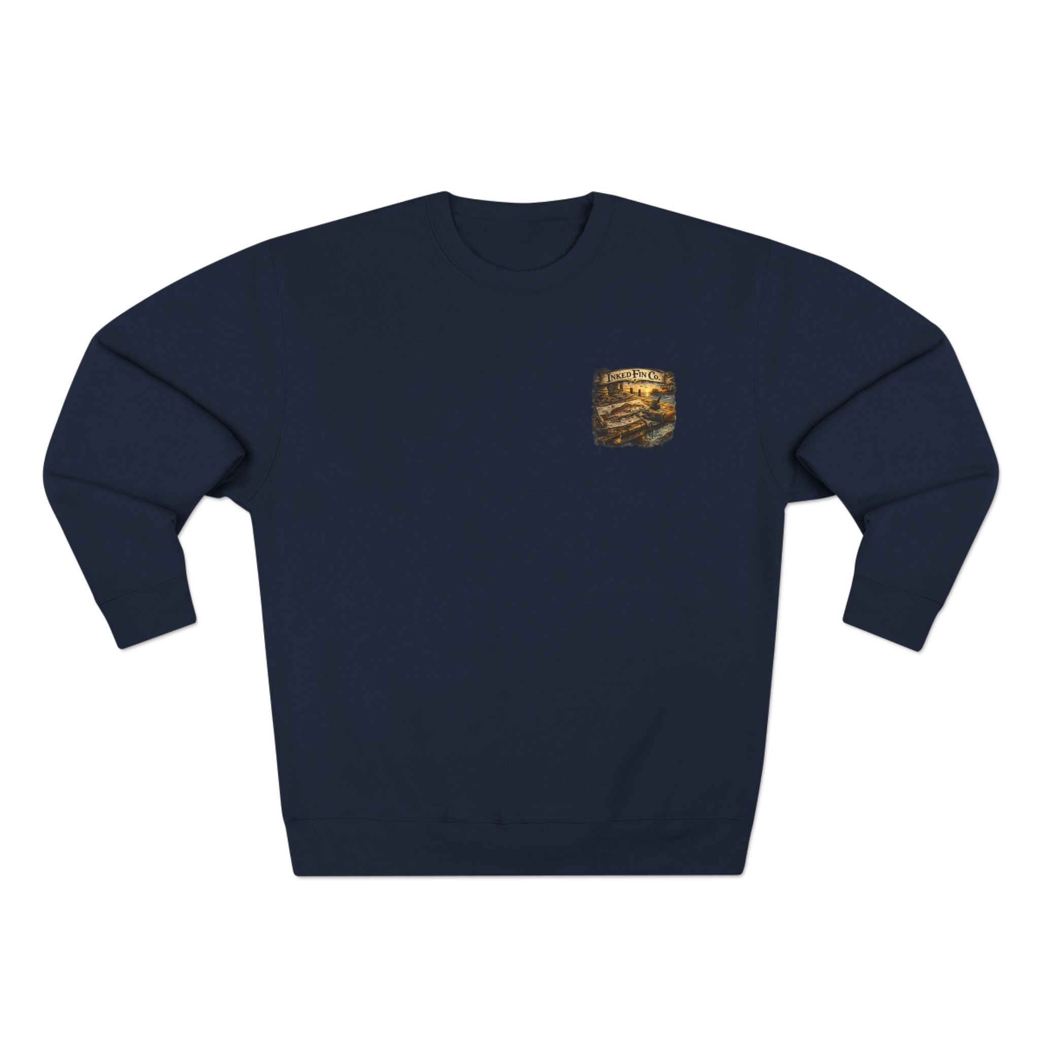 Inked Fin Co. Vintage Fishing Crewneck Sweatshirt