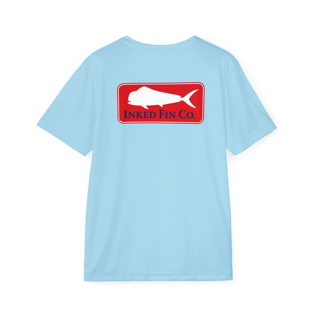 Coastal Red Mahi Badge Signature Performance T-Shirt