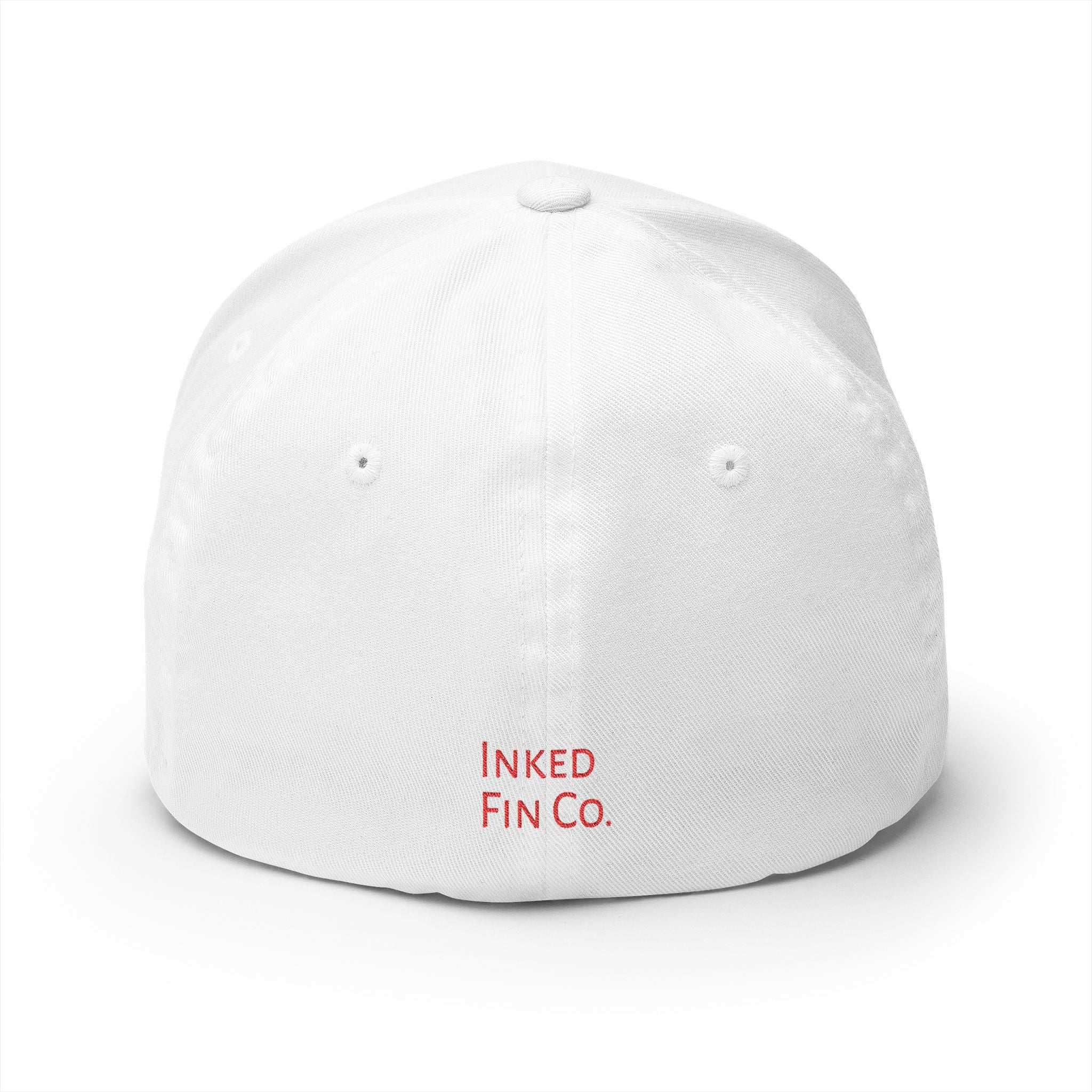 Embroidered Fitted Mahi Fishing Hat – Inked Fin Co. Logo Cap