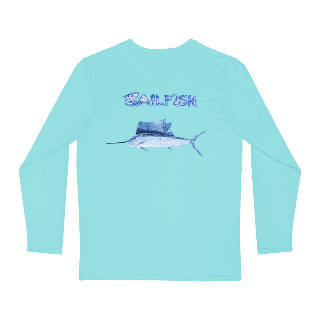 Sailfish Gyotaku Coastal Performance Long Sleeve