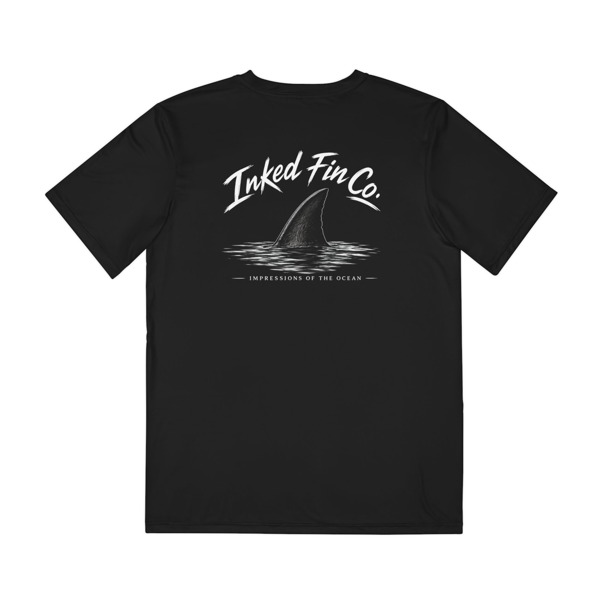 Shark Fin Tee — 'Into the Deep' Graphic Fishing Shirt