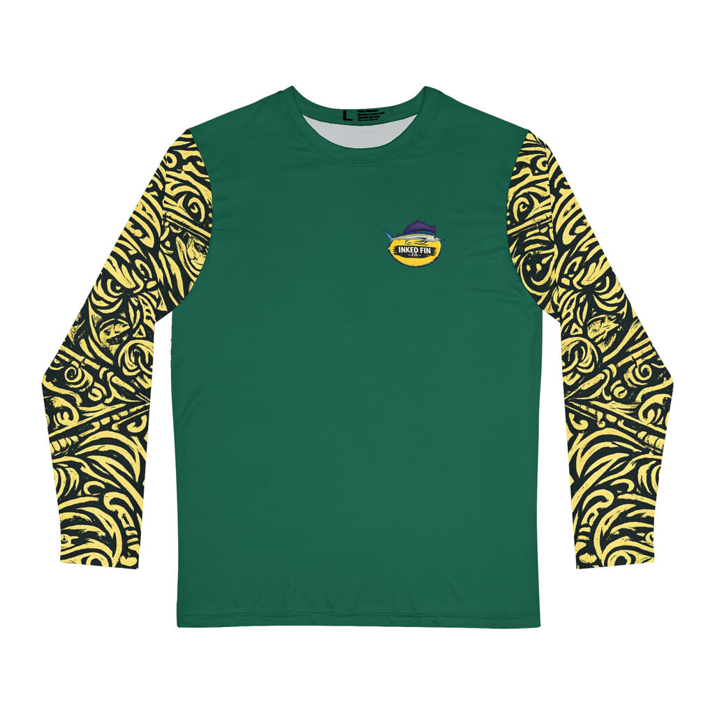 Coastal Tribal - Emerald Charge Long Sleeve with Sleeve Pattern