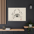 Blue Crab - Original Gyotaku Impression by Inked Fin Co.