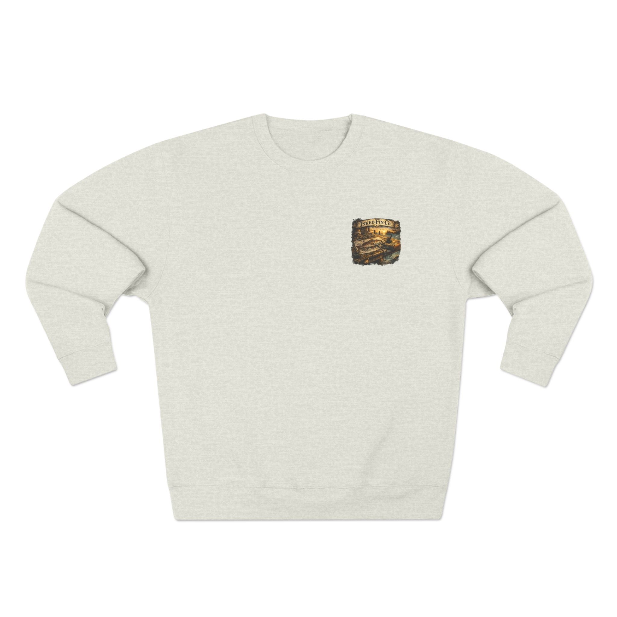 Inked Fin Co. Vintage Fishing Crewneck Sweatshirt