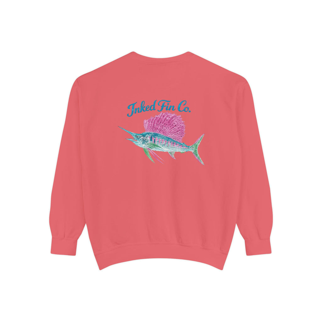 Tropical Sailfish Impressions Crewneck