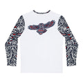 Coastal Tribal - Blue, Red, and Gray Long Sleeve