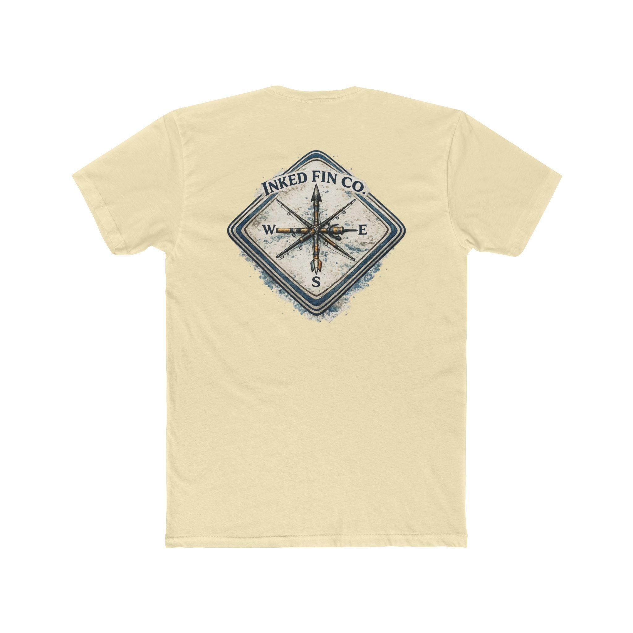 Compass Logo T-Shirt — Inked Fin Co. Graphic Crew Tee