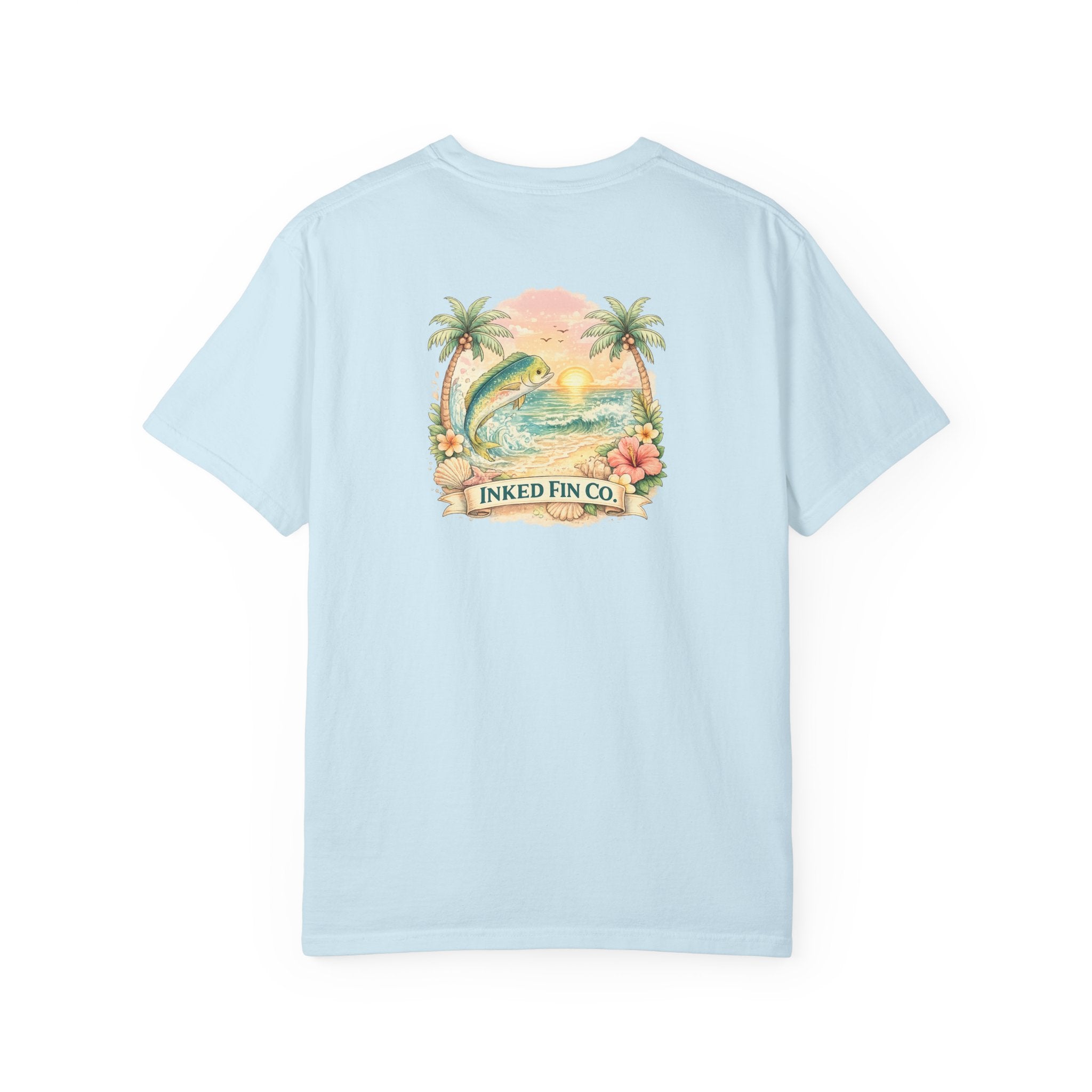 Tropical Surf Fish Graphic "Inked Fin Co." | Beach Vacation Tee