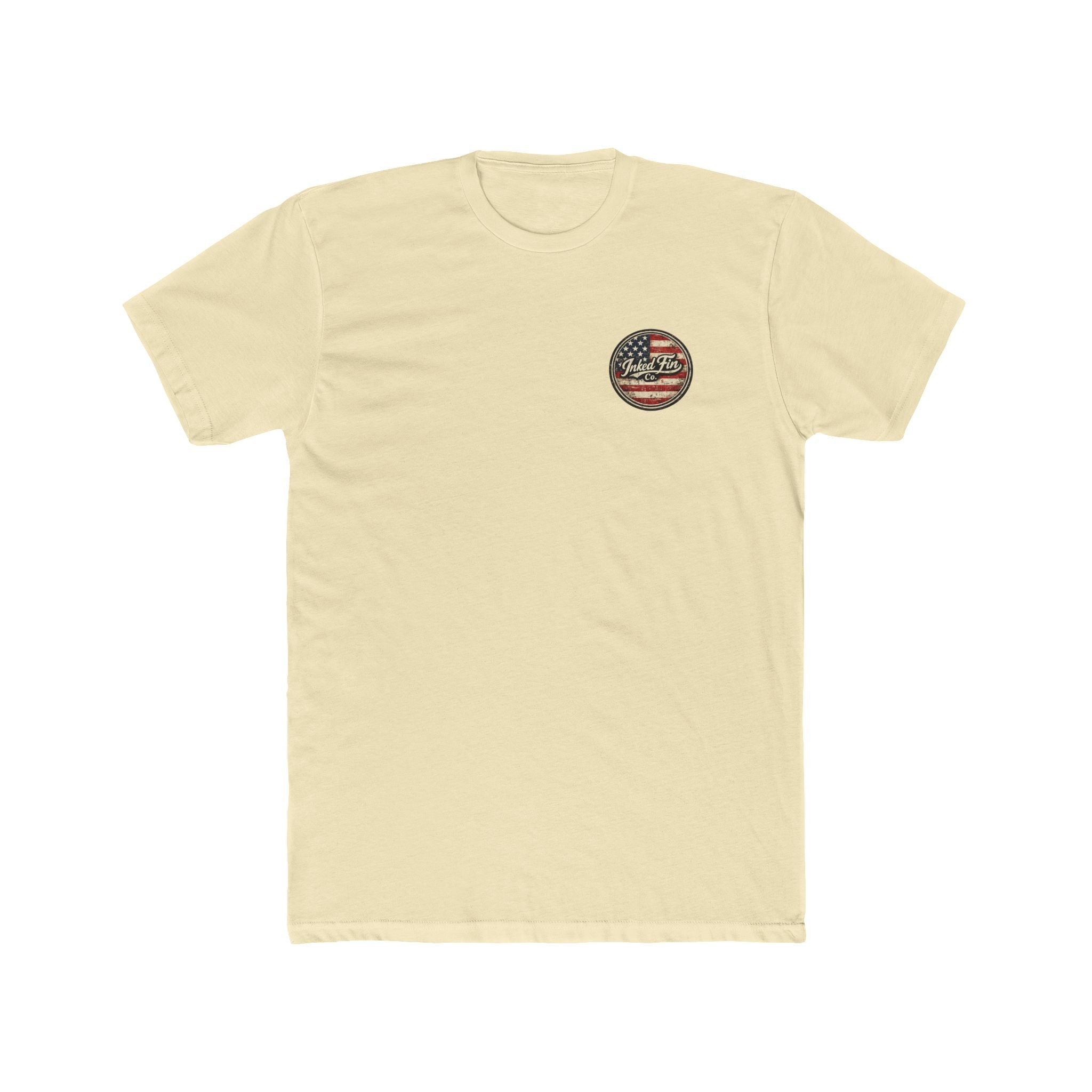 Patriot Ink: Mahi Gyotaku Heritage — Inked Fin Co. Graphic Crew Tee