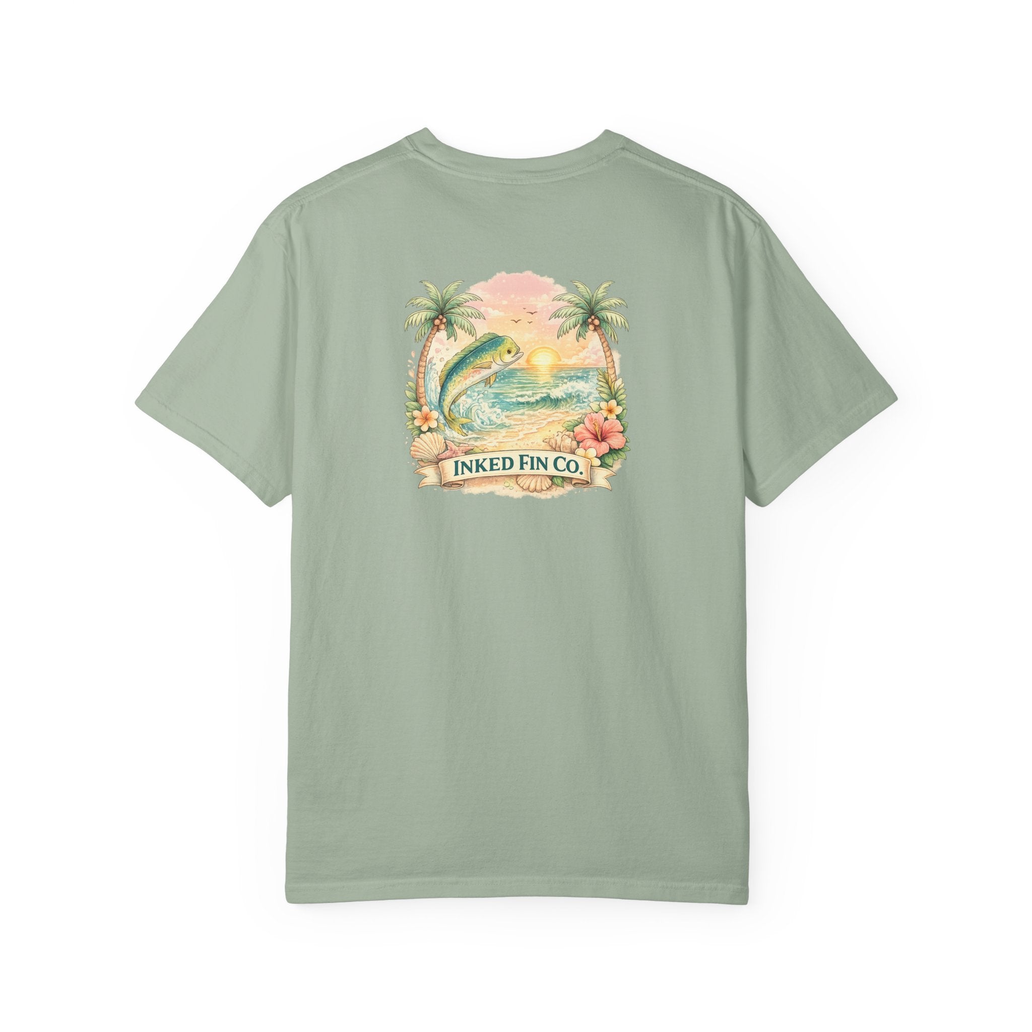 Tropical Surf Fish Graphic "Inked Fin Co." | Beach Vacation Tee
