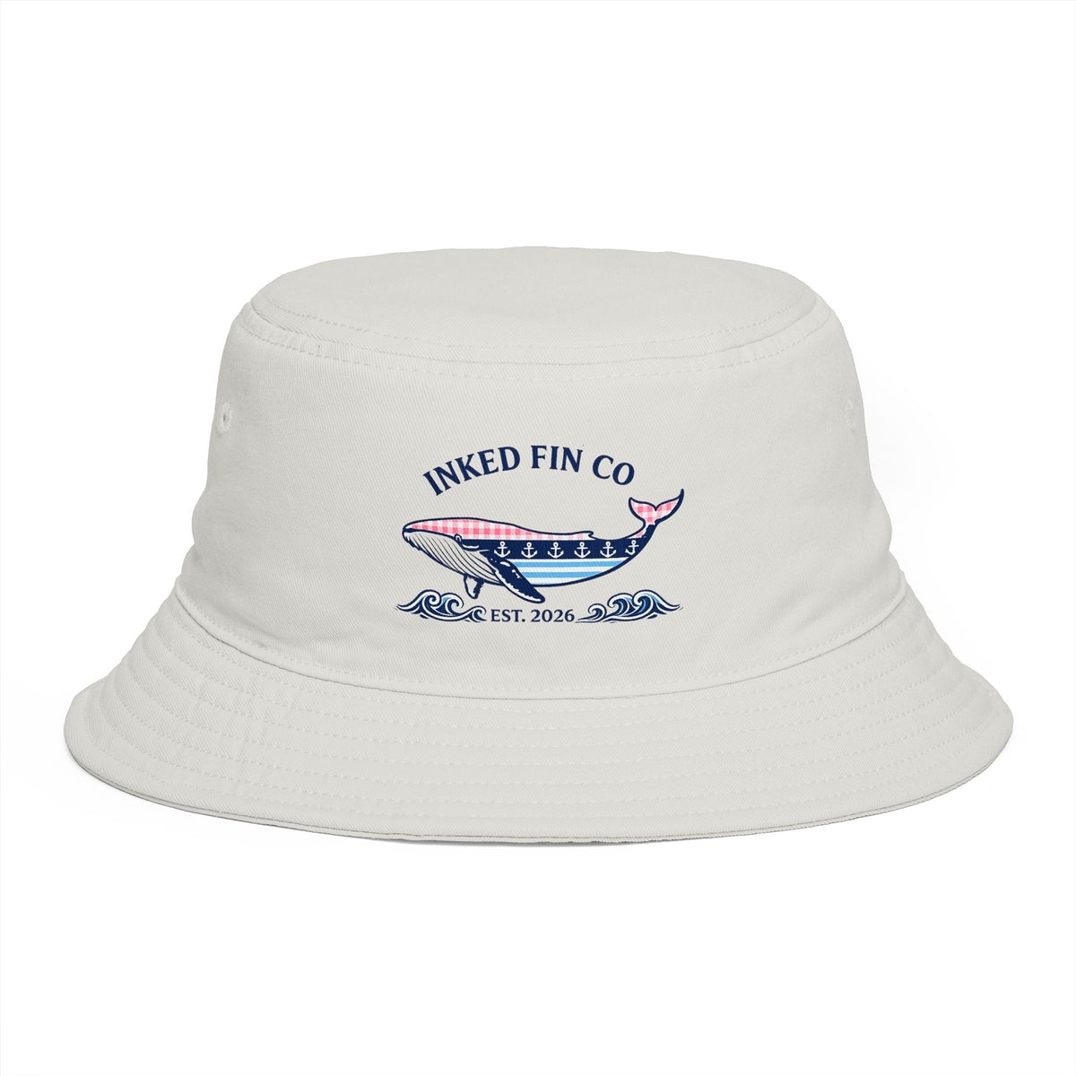 Whale Bucket Hat — Nautical Coastal Sun Hat