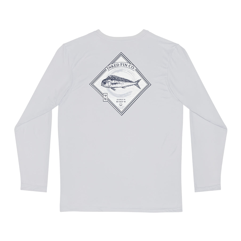 Mahi Gyotaku-Inspired Performance Long Sleeve