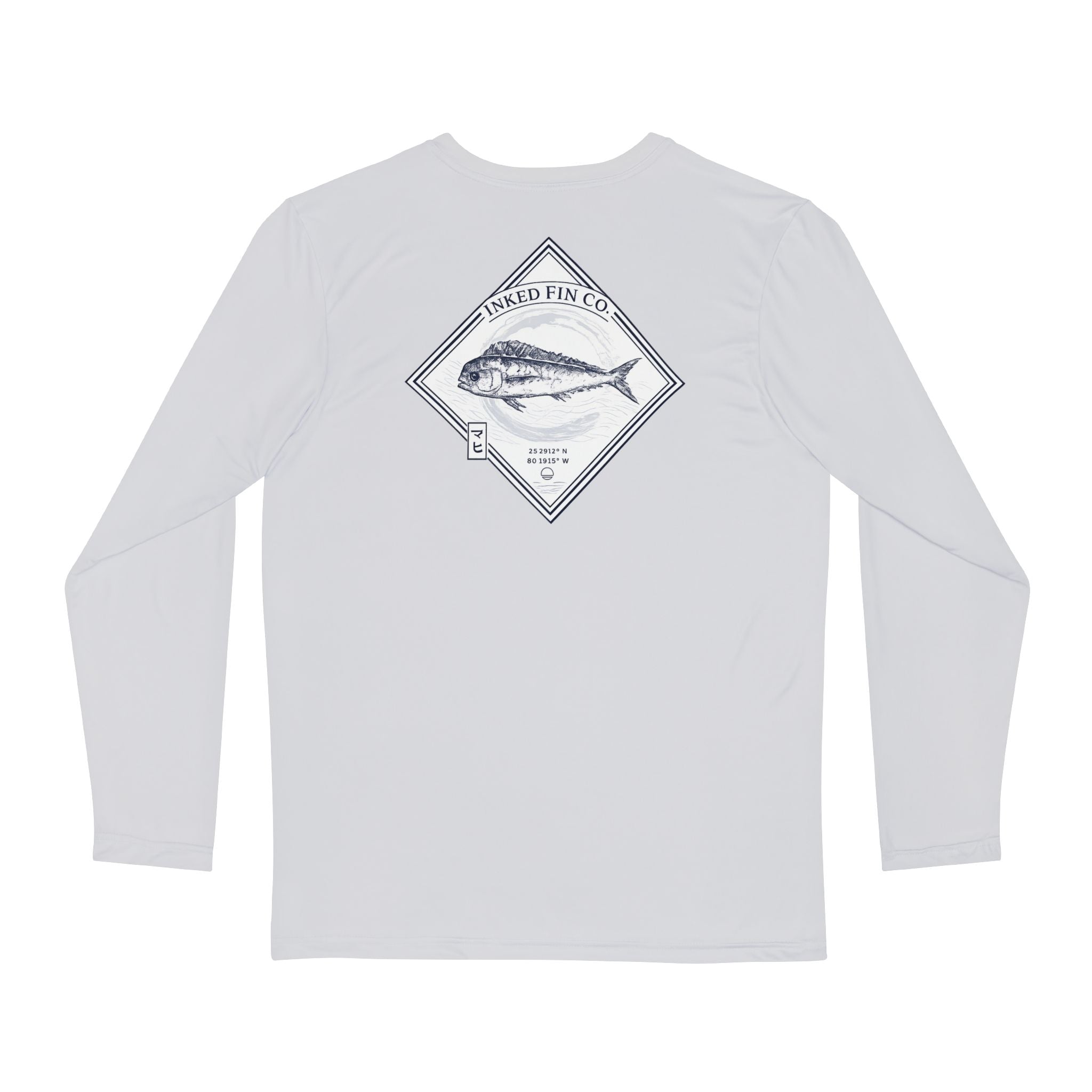 Mahi Gyotaku-Inspired Performance Long Sleeve