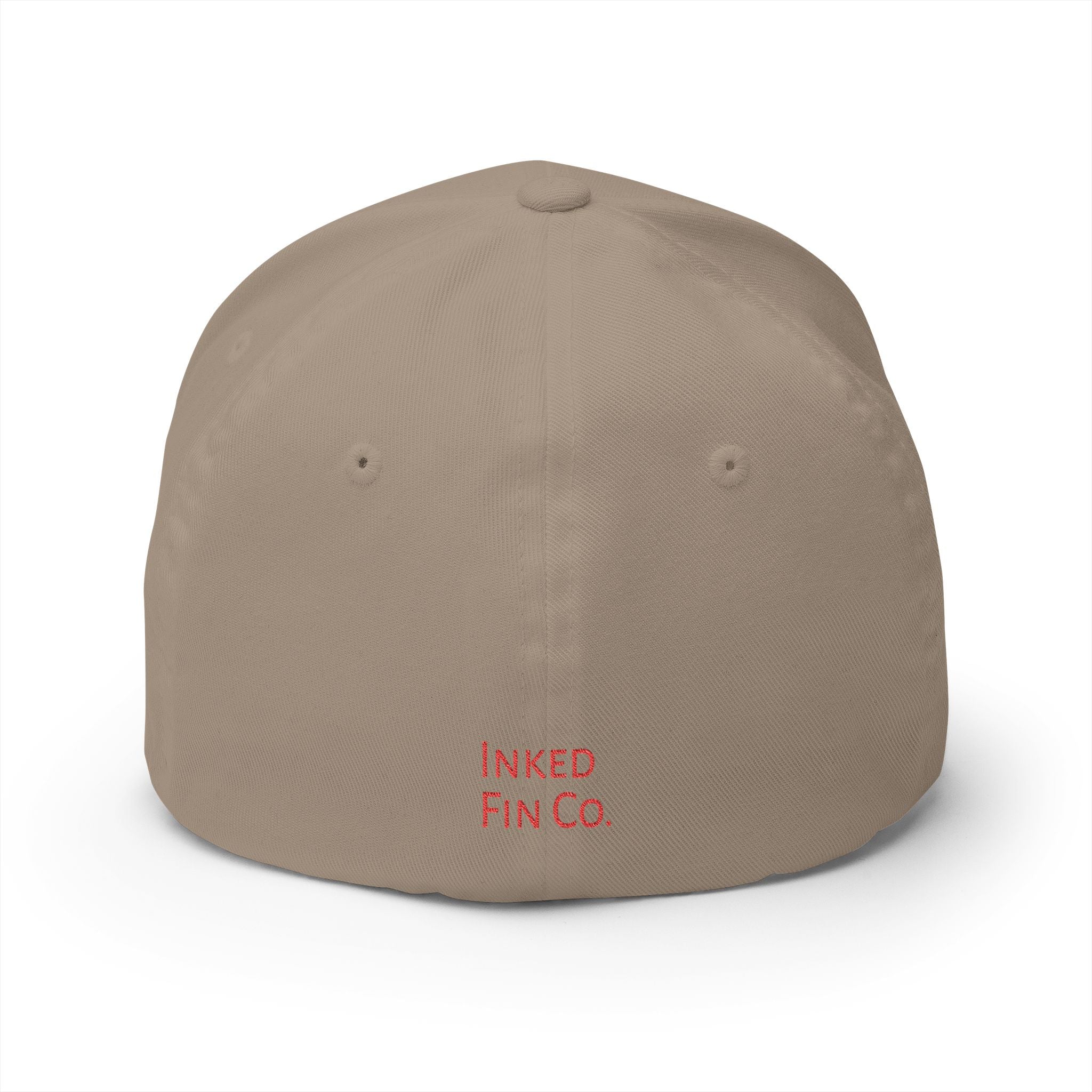 Embroidered Fitted Mahi Fishing Hat – Inked Fin Co. Logo Cap