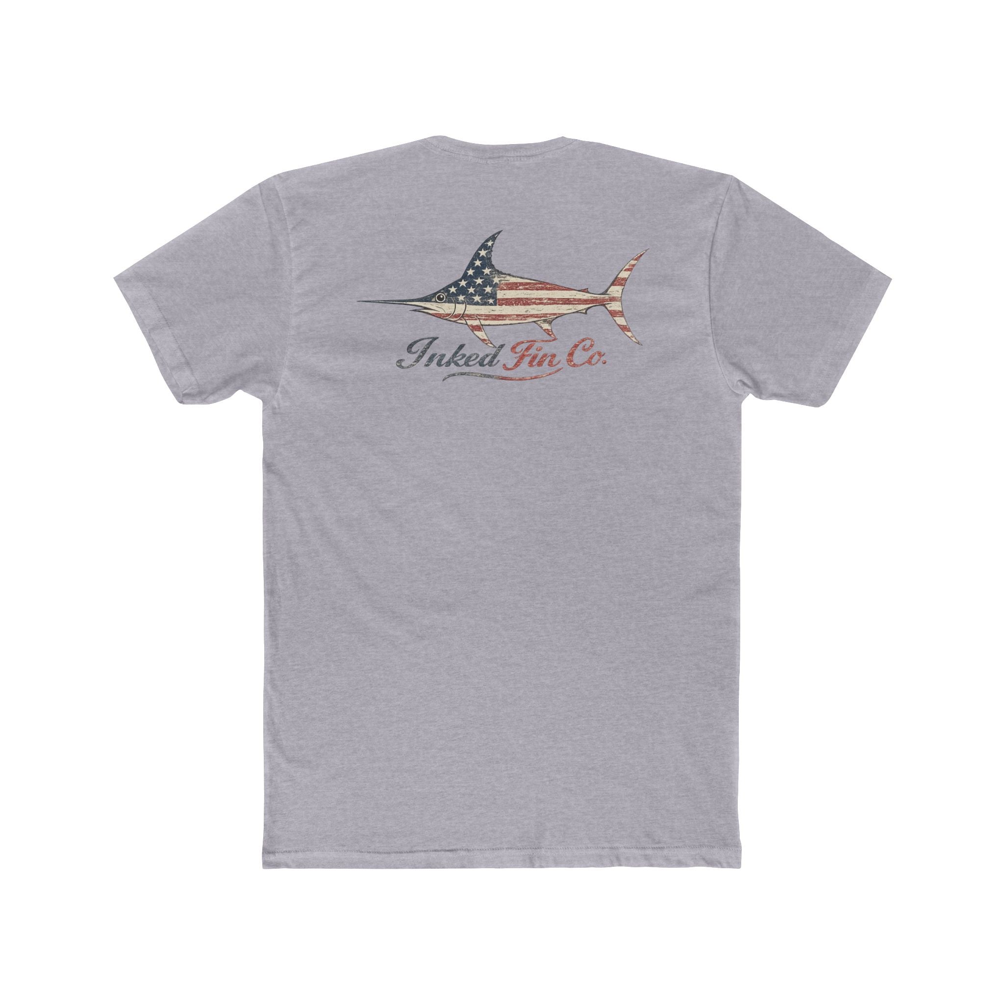 Patriotic Swordfish — Inked Fin Co. Graphic Crew Tee