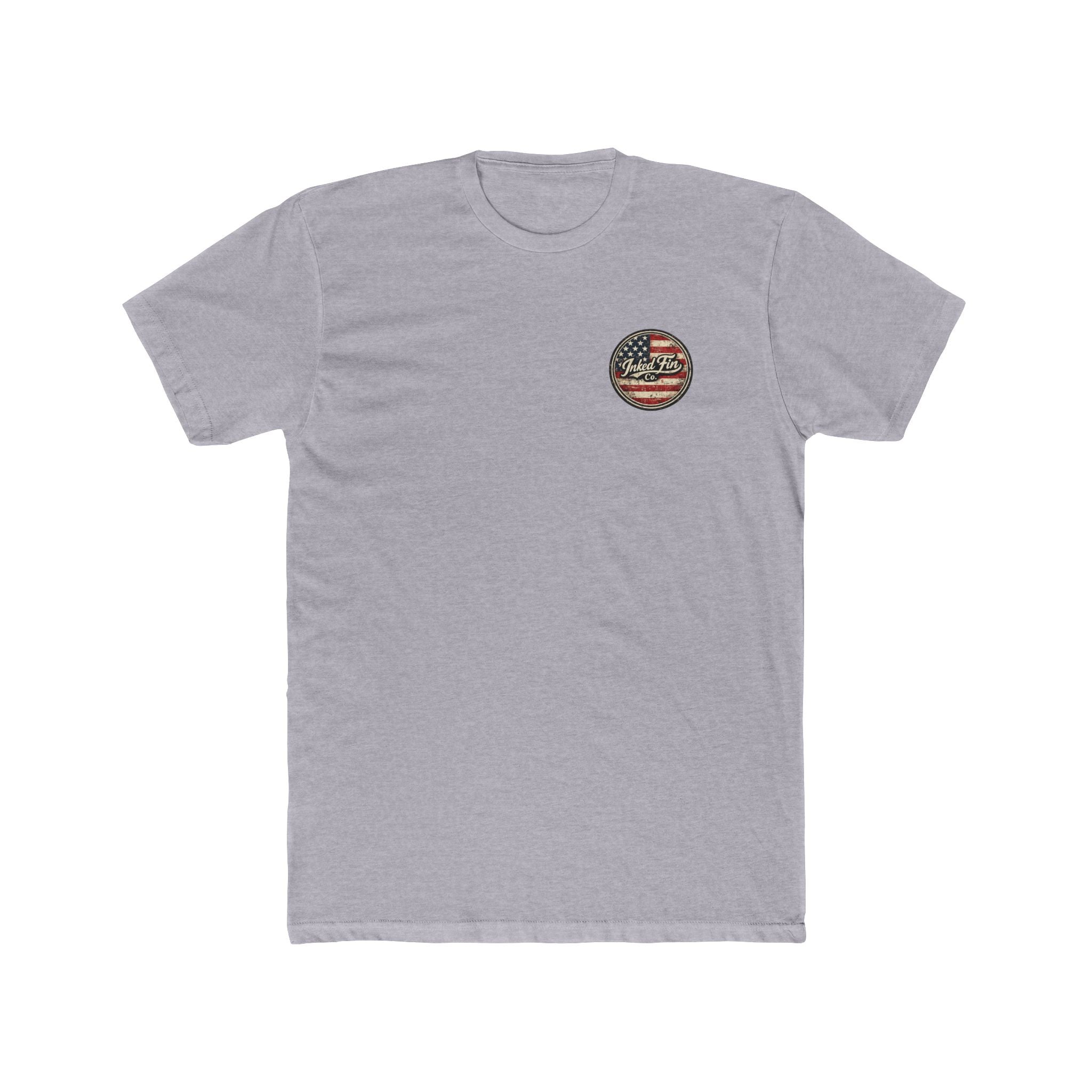Patriot Ink: Mahi Gyotaku Heritage — Inked Fin Co. Graphic Crew Tee
