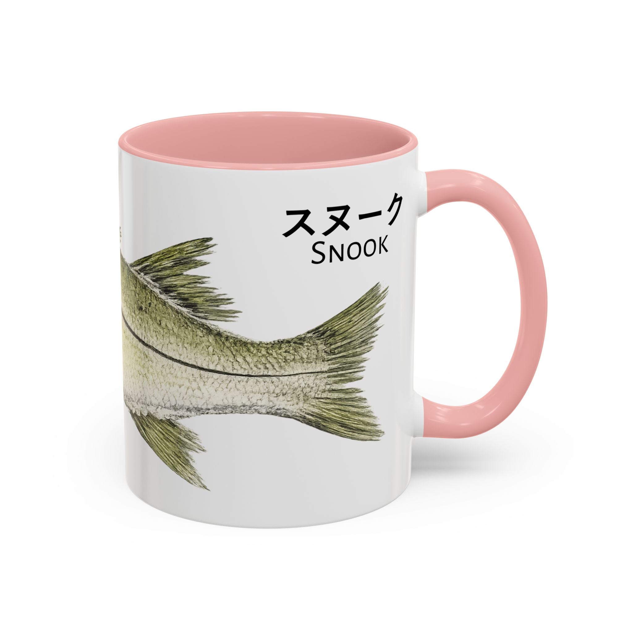 Snook Gyotaku-Inspired Coffee Mug — Vintage Fishing Art Ceramic Mug