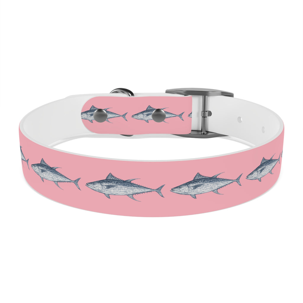 Yellowfin Tuna Gyotaku-Inspired Pet Collar (Multiple Colors)