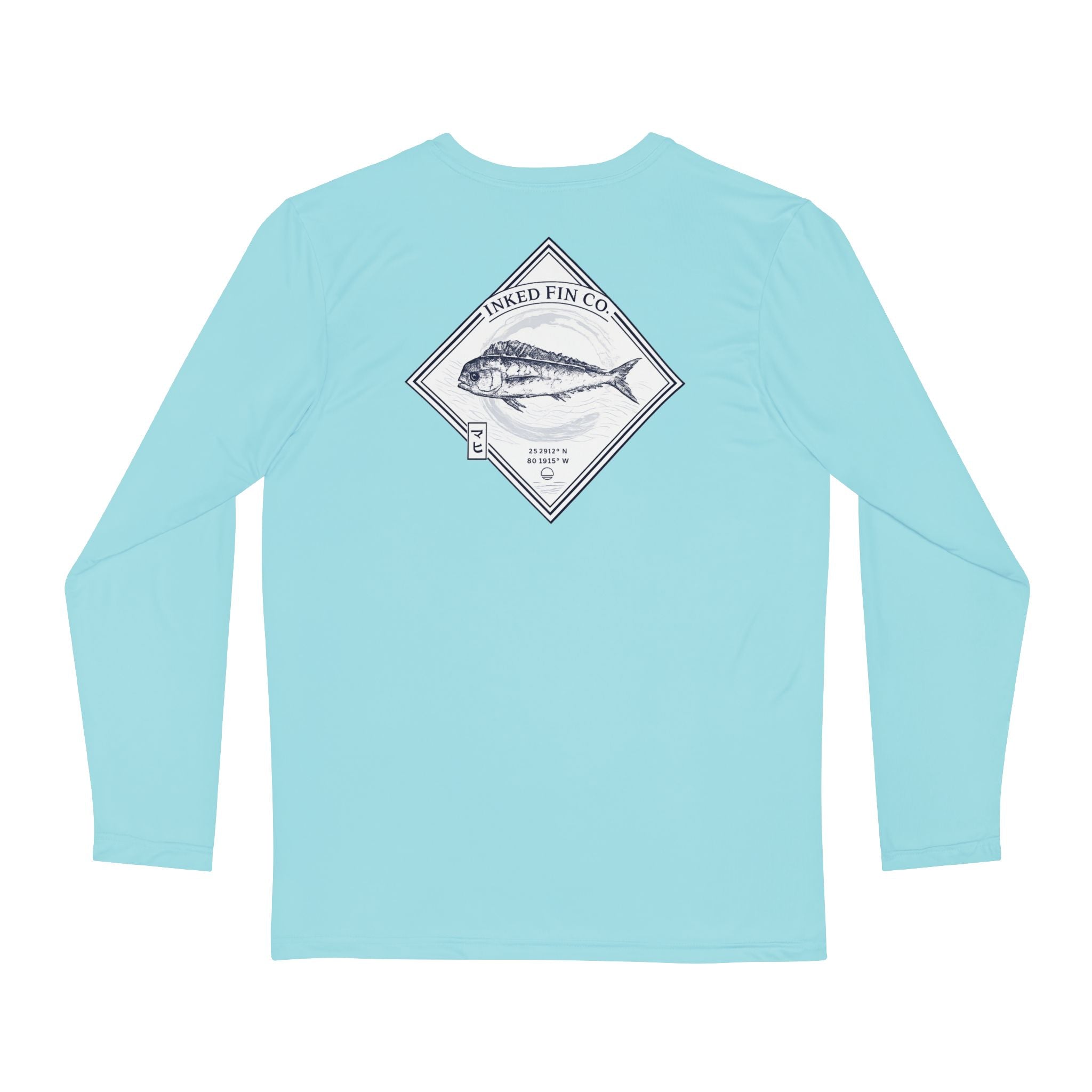 Mahi Gyotaku-Inspired Performance Long Sleeve