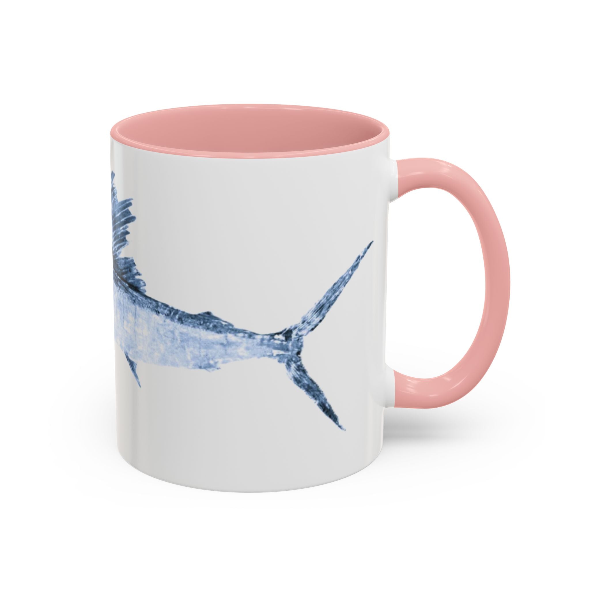 Sailfish Gyotaku-Inspired Coffee Mug — Vintage Fishing Art Ceramic Mug