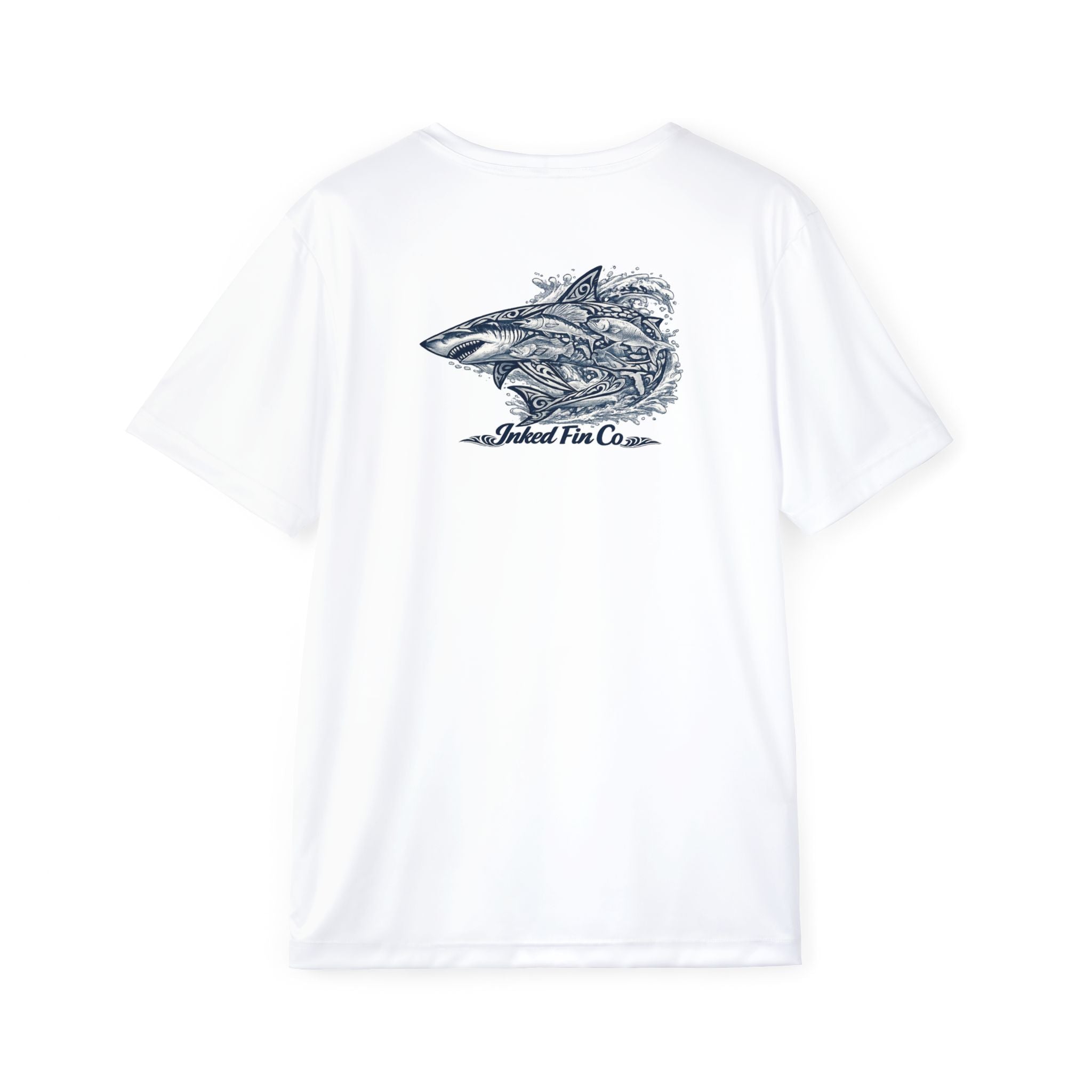 Coastal Tribal - Navy Blue & Gray Short Sleeve