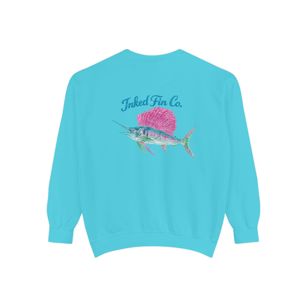 Tropical Sailfish Impressions Crewneck