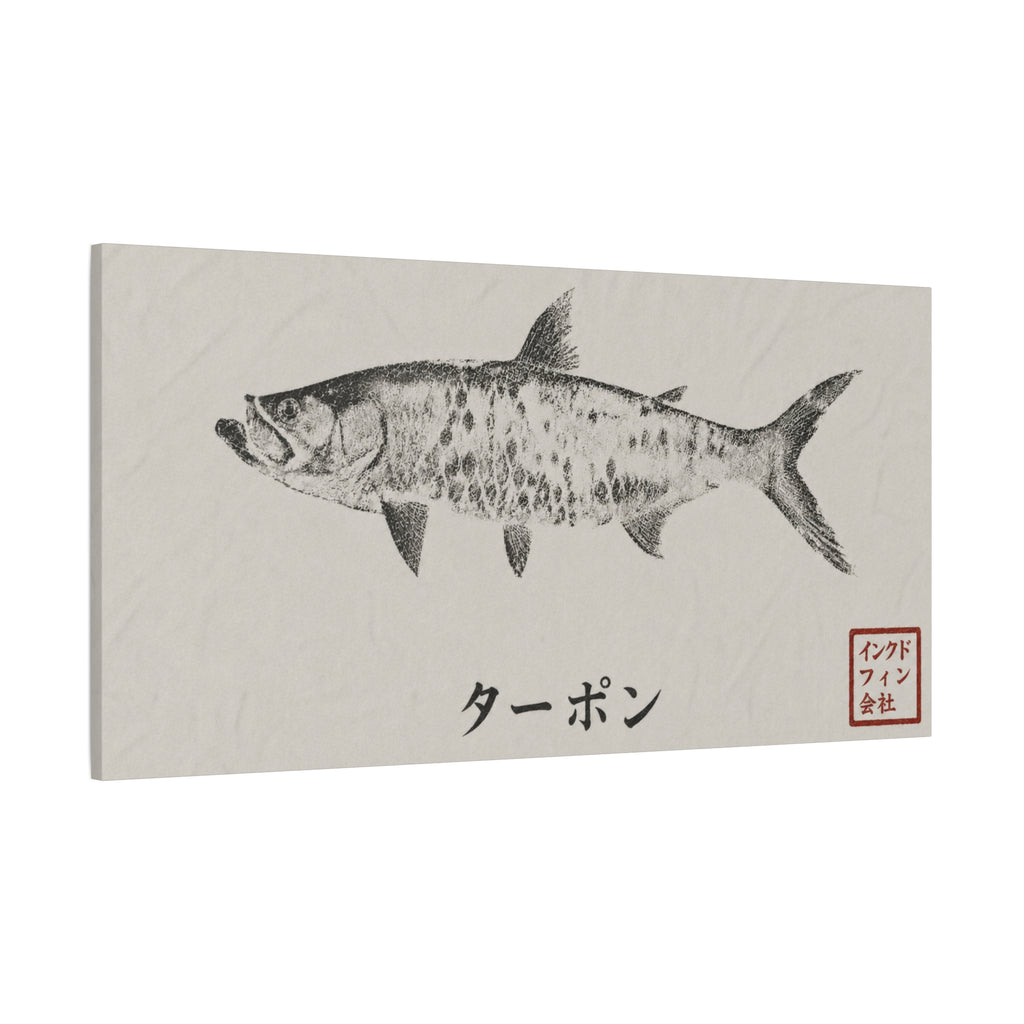 Tarpon Gyotaku-Inspired Art