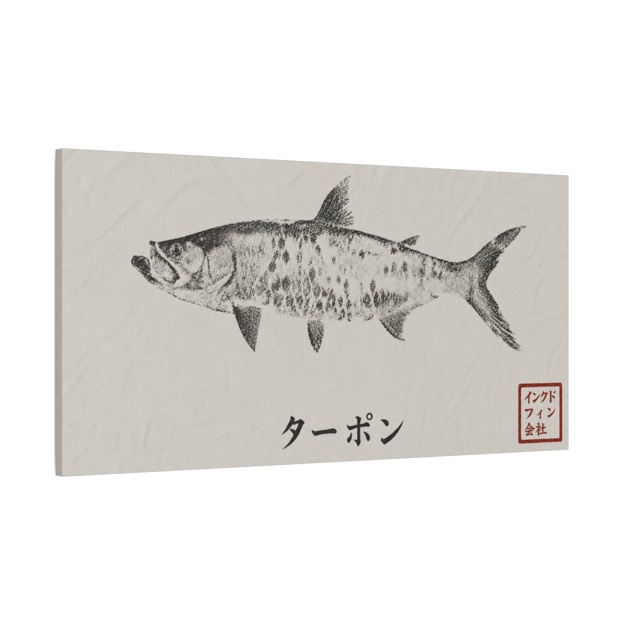 Tarpon Gyotaku-Inspired Art