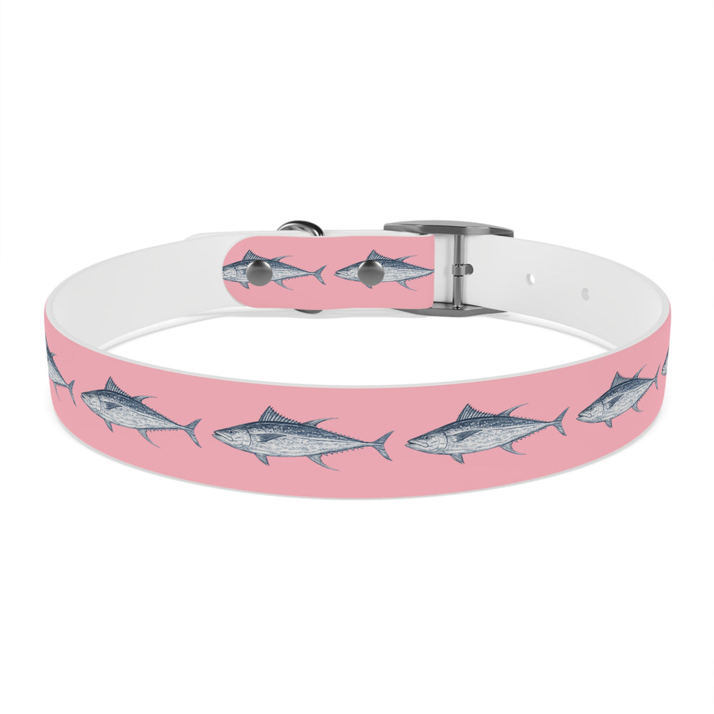 Yellowfin Tuna Gyotaku-Inspired Pet Collar (Multiple Colors)