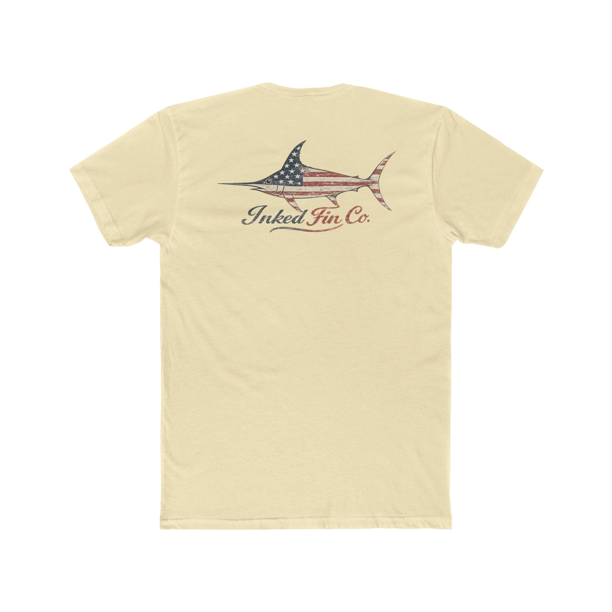 Patriotic Swordfish — Inked Fin Co. Graphic Crew Tee
